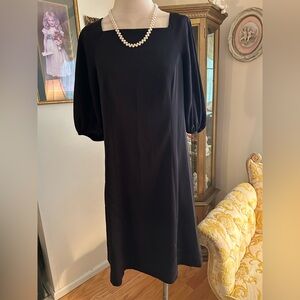 NWOT Banana Republic Elegant Black Sheath Dress SZ S. C:4729